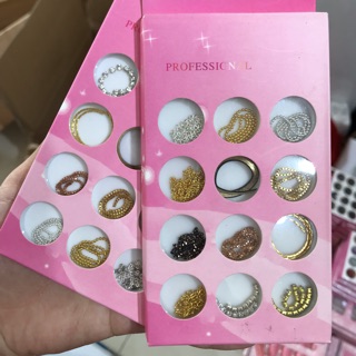 Set 12 dây xích trang trí nail