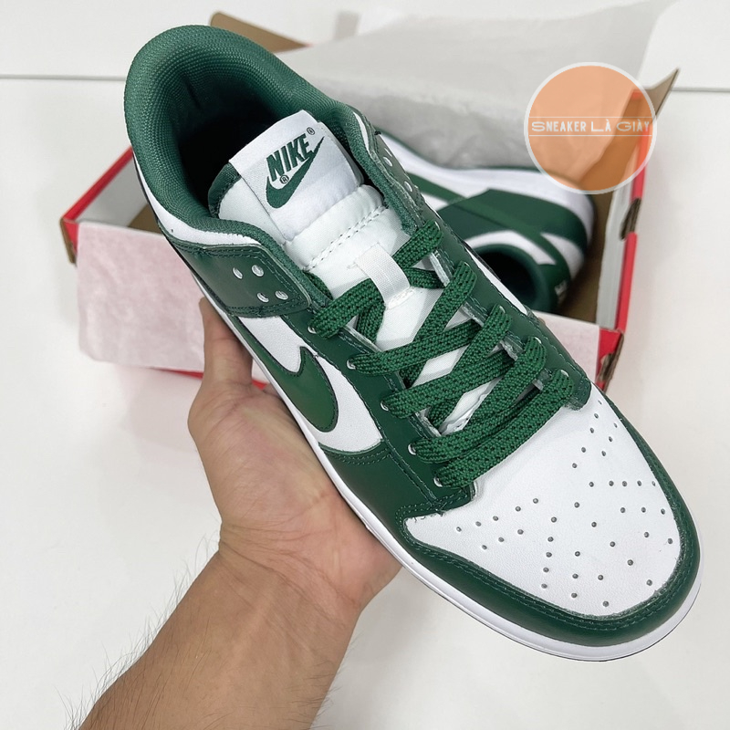 Giày SB Dunk Low Michigan State Team Green - Bản Cao Cấp Fullbox