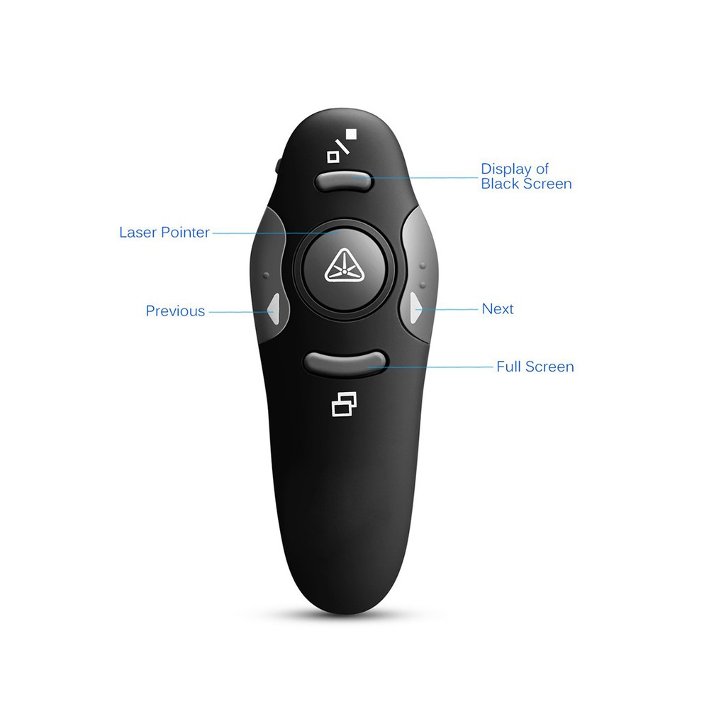 Bút trình chiếu hỗ trợ thuyết trình cho PPT và RF sử dụng kết nối không dây qua USB