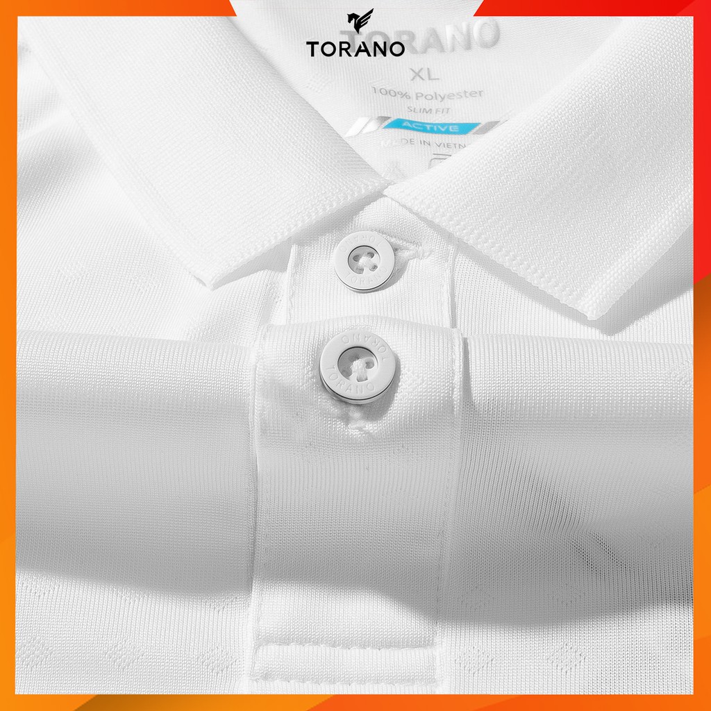 Áo thun polo nam TORANO áo thun nam tay ngắn cổ bẻ logo TORANO màu trắng bo trơn  hàng thiết kế T071 | BigBuy360 - bigbuy360.vn