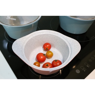 Nồi Đúc Vân Đá ECORAMIC HÀN QUỐC 16CM đáy ga