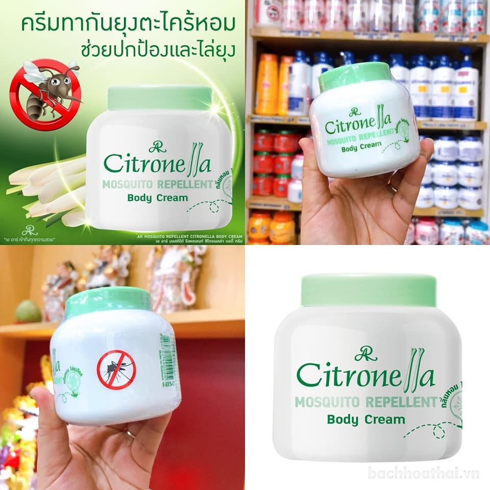 Kem đuổi muỗi AR Mosquito Repellent cıtronella Body Cream Thái Lan