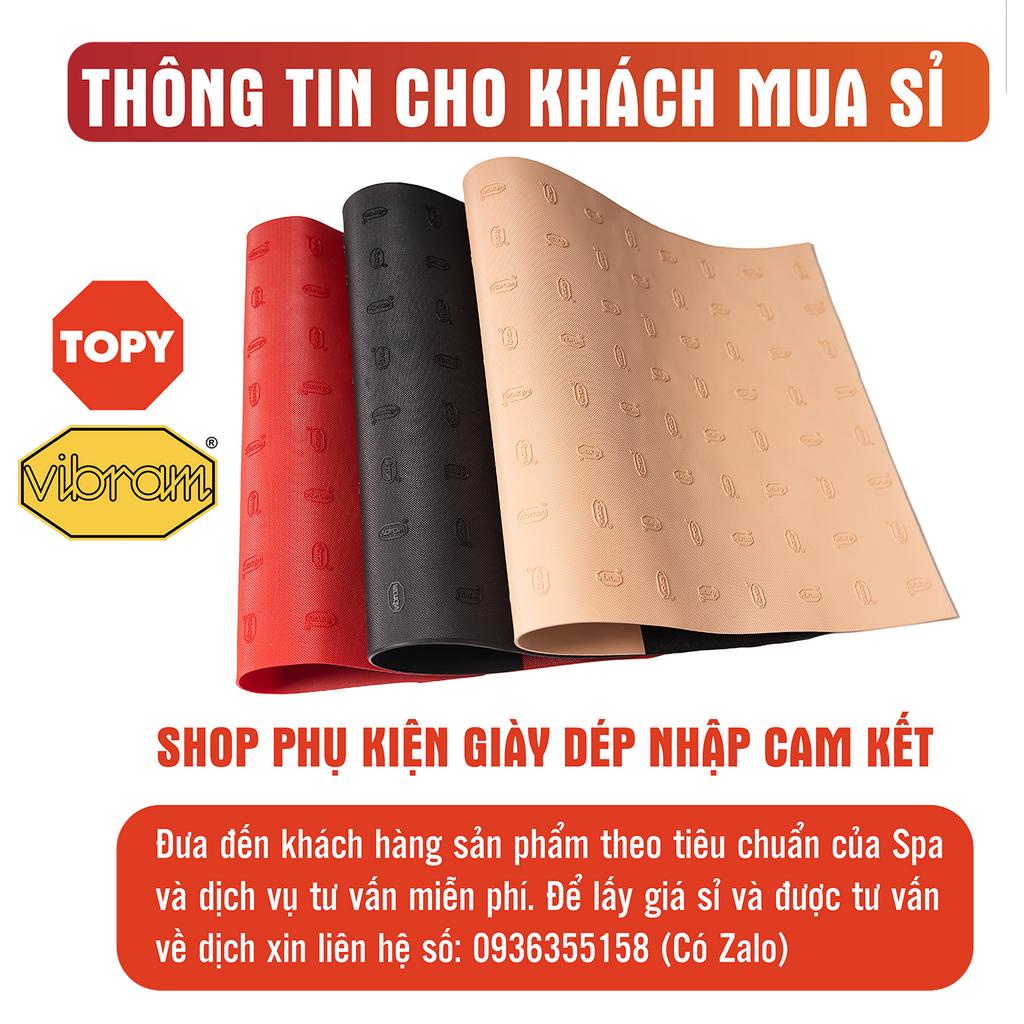 Cặp miếng cao su dán gót giày nam chống trượt - Vibram vân ca rô