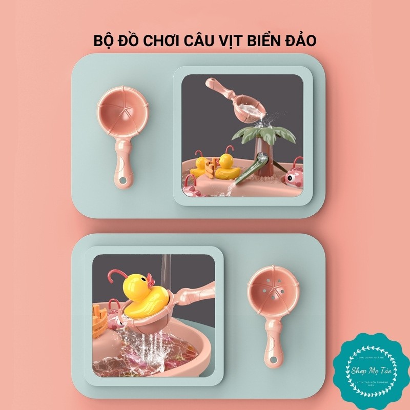 Bộ đồ chơi câu cá câu vịt trên đảo có nhạc cực hấp dẫn cho bé 20 chi tiết.