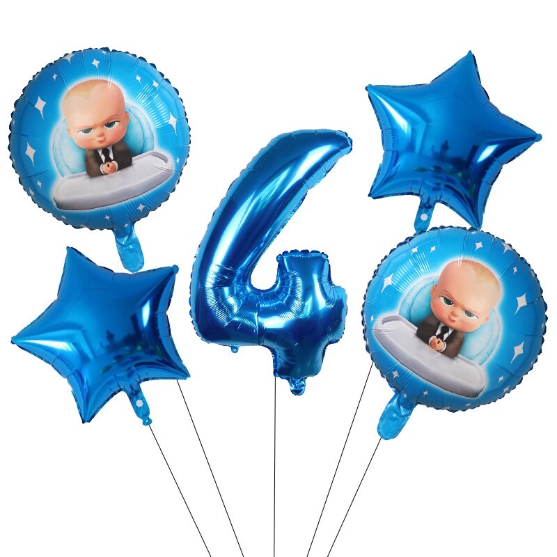 Gói 5 Bong Bóng Hình Số 30 Inch Trang Trí Tiệc Sinh Nhật Cho Bé