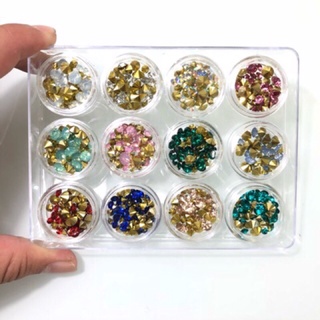 Set đá chân nhọn mix màu mix size ngẫu nhiên đính móng - phụ kiện nail