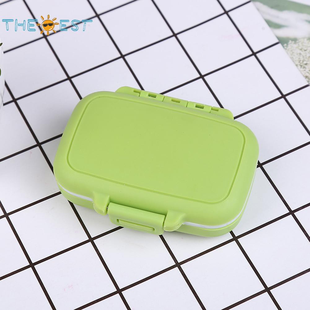 (hàng Mới Về) Set 4 Hộp Đựng Thuốc Mini Bằng Nhựa Tiện Dụng