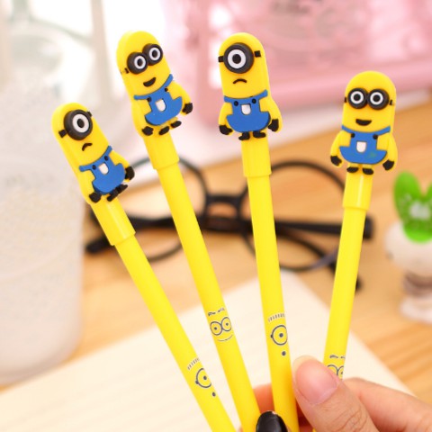 Bút nước kiểu dáng minion - mực đen/xanh