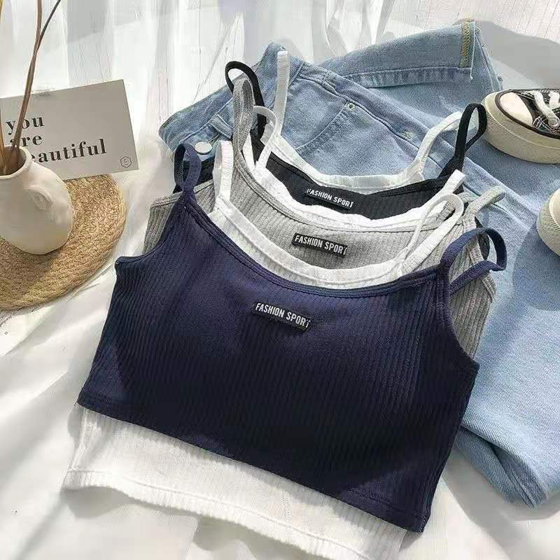 Áo bra nữ cotton 2 lớp kèm mút mỏng, phong cách hàn quốc xinh xắn HLBOUTIQUE B7711