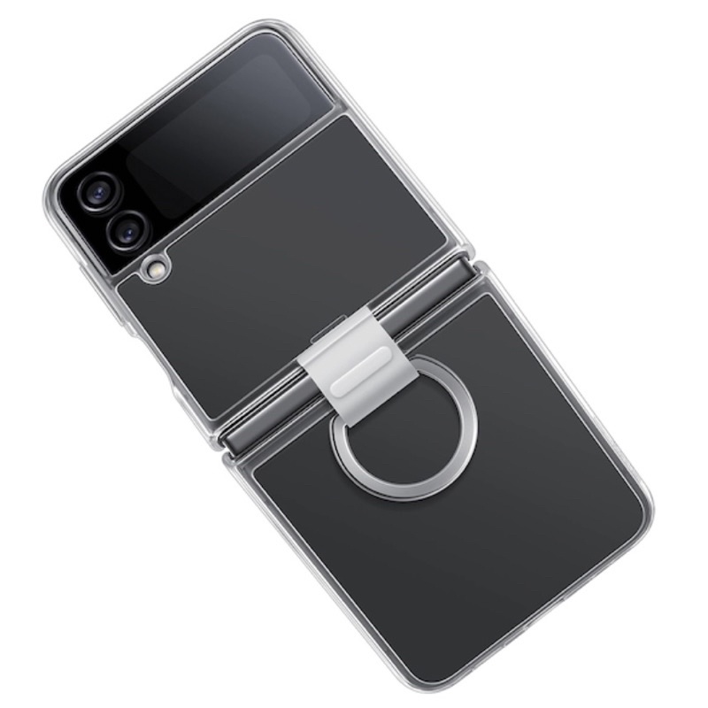 Chính hãng nguyên seal-Ốp nhựa trong Clear Cover with Ring cho Galaxy Z Flip4/Z Flip 4 5G