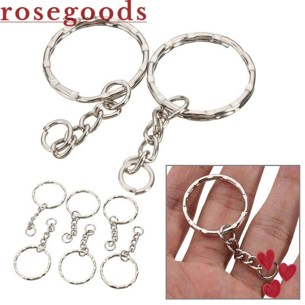 Hoa Hồng 25mm Móc Khóa Trang Sức Tự Làm Đánh Bóng|Fob Chìa Khóa