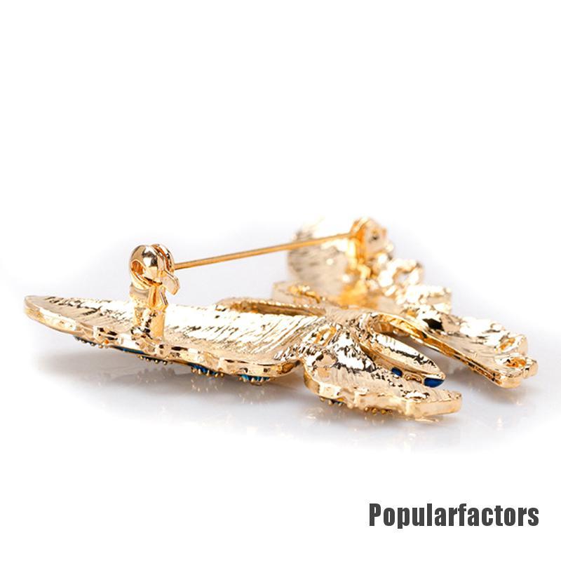 Ghim Cài Áo Hình Bướm Đính Đá Nhân Tạo Thời Trang