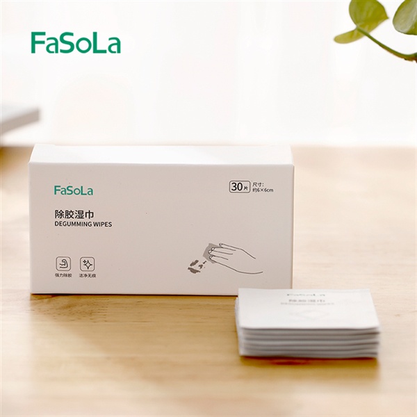 Miếng lau tẩy vết keo dính (hộp 30 miếng) FASOLA FSLDZ-482
