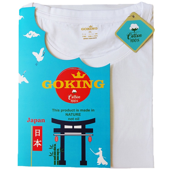 Combo 2 Áo thun ba lỗ nam GOKING, 100% cotton thoáng mát, kháng khuẩn, khử mùi