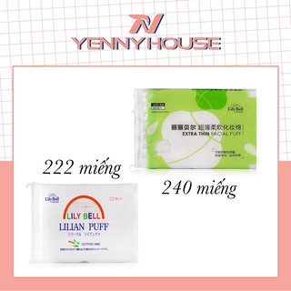 Bông tẩy trang Lily Bell 222 Miếng và 240 Miếng