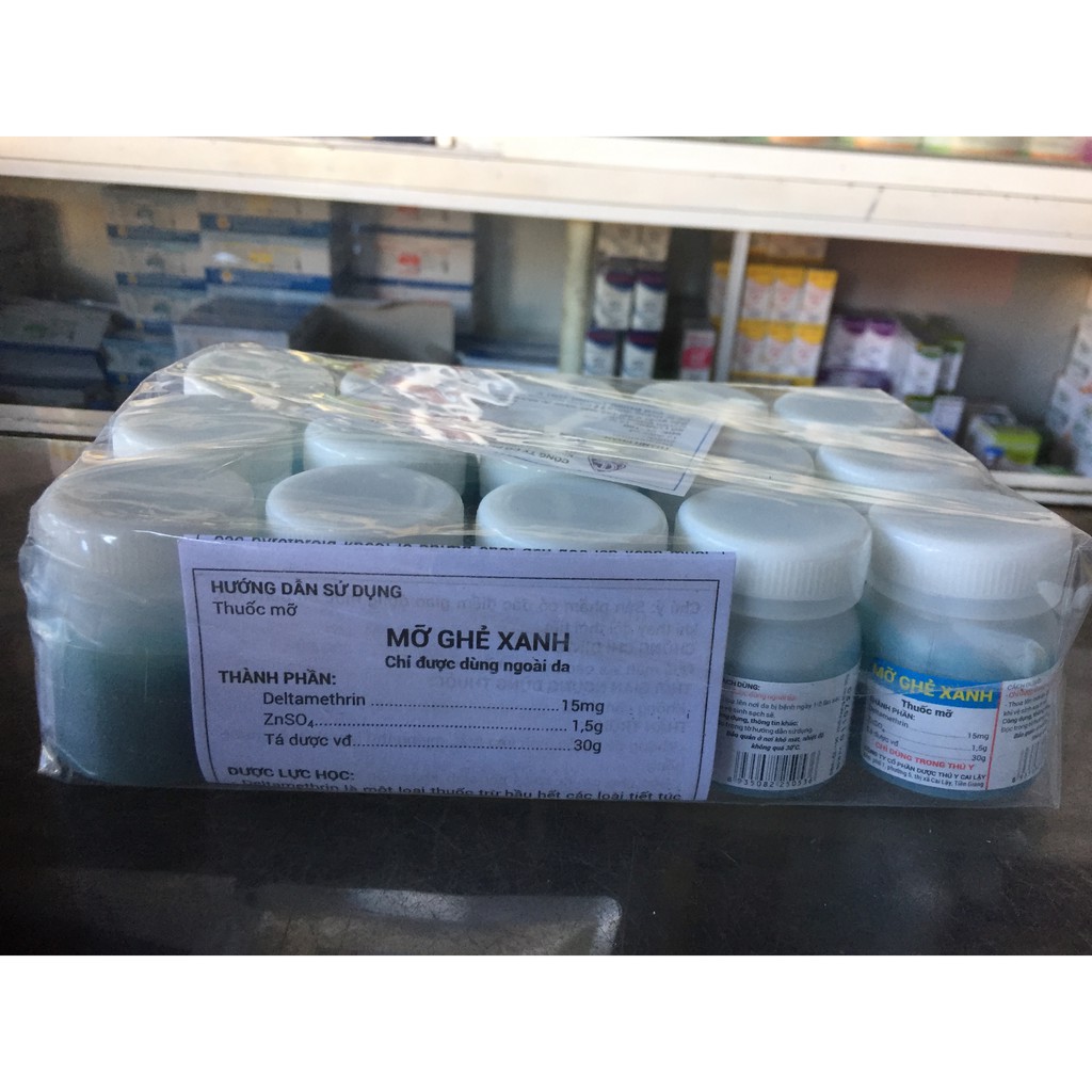 Mỡ ghẻ xanh, vàng - thuốc mỡ bôi ngoài da