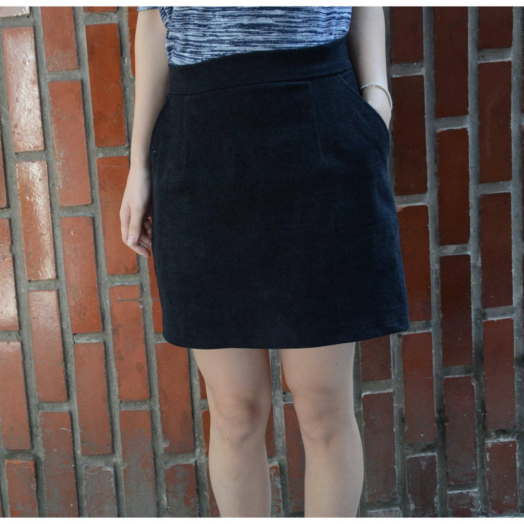 chân váy chữ a jeans