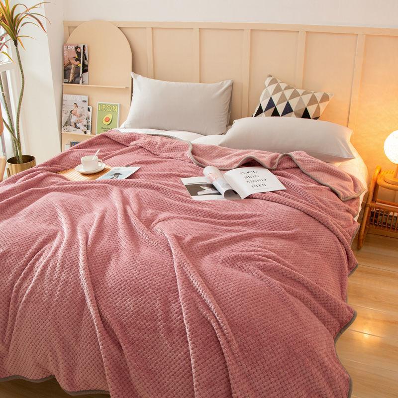 Vỏ Chăn Nhỏ Bằng Vải Lông Cừu In Hình Quả Dứa Thoải Mái