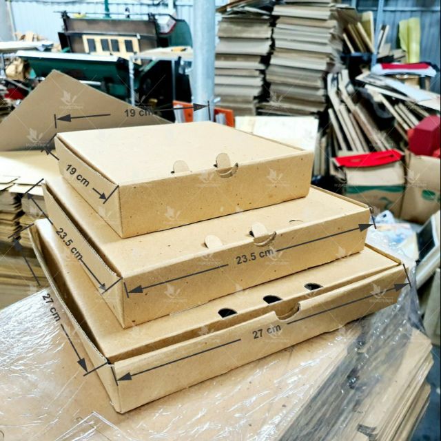 COMBO 50 HỘP PIZZA 23.5 X 23.5 X 4 CM