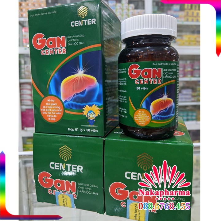 Gan Center giúp giải độc, hạ men gan, bảo vệ gan và hệ miễn dịch, giảm viêm gan virus