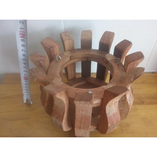 chậu gỗ sen tròn size 20cm