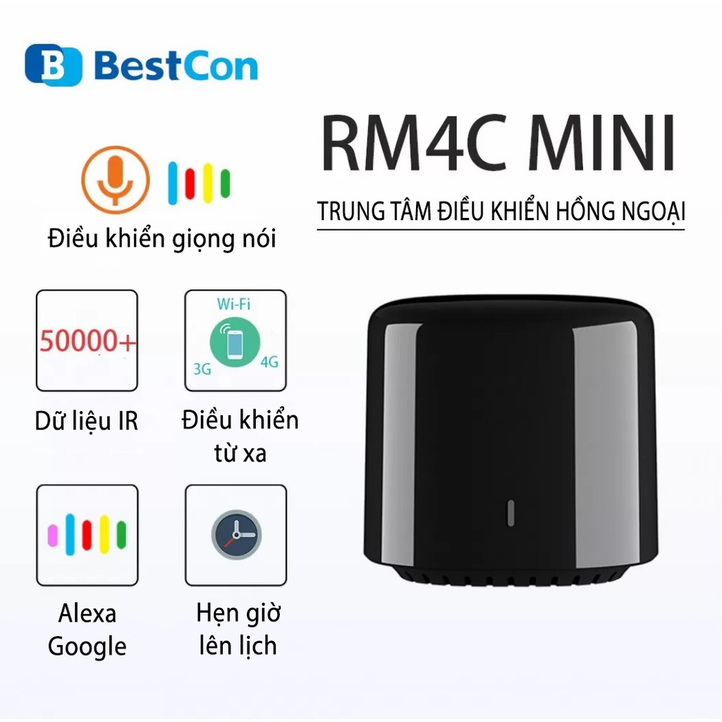 Trung tâm điều khiển hồng ngoại Broadlink BestCon RM4C mini [Giá tốt]