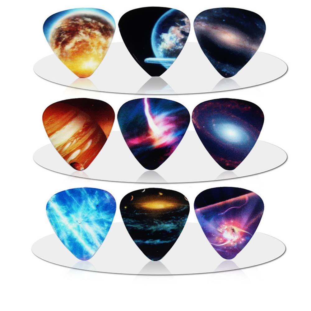 Set 10 Miếng Gảy Đàn Guitar Nhiều Màu 0.46mm 0.71mm 1.0mm