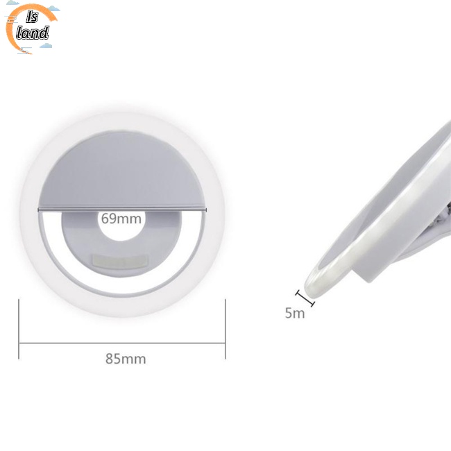 Vòng Đèn Led Selfie 36 Bóng Có Thể Sạc Lại Dùng Để Trang Điểm Quay Video