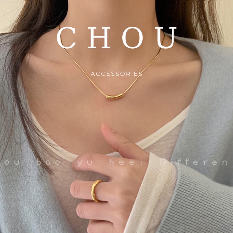 Dây Chuyền Titan Hình Ống Trúc | CHOU ACCESSORIES |