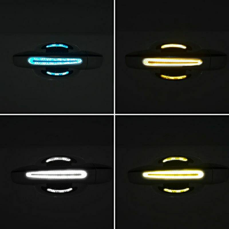 Car Door Handle Screen Protector Reflective Sticker Screen Protector Car Door Handle Film Paint Scratches Door Handle Scratch-Resistant Sticker kkjs