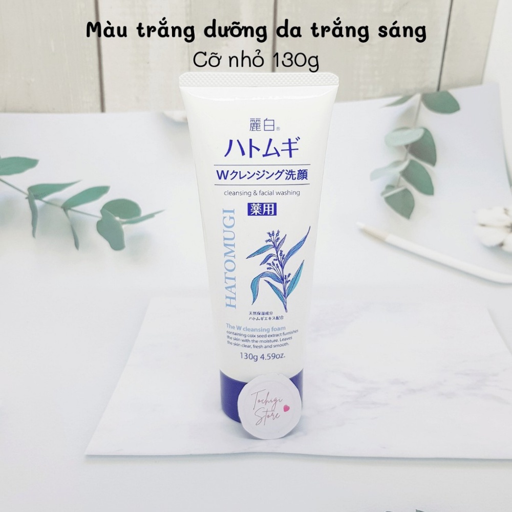Sữa rửa mặt trắng da Hatomugi Cleansing Foam hạt Ý Dĩ Kimochi Store