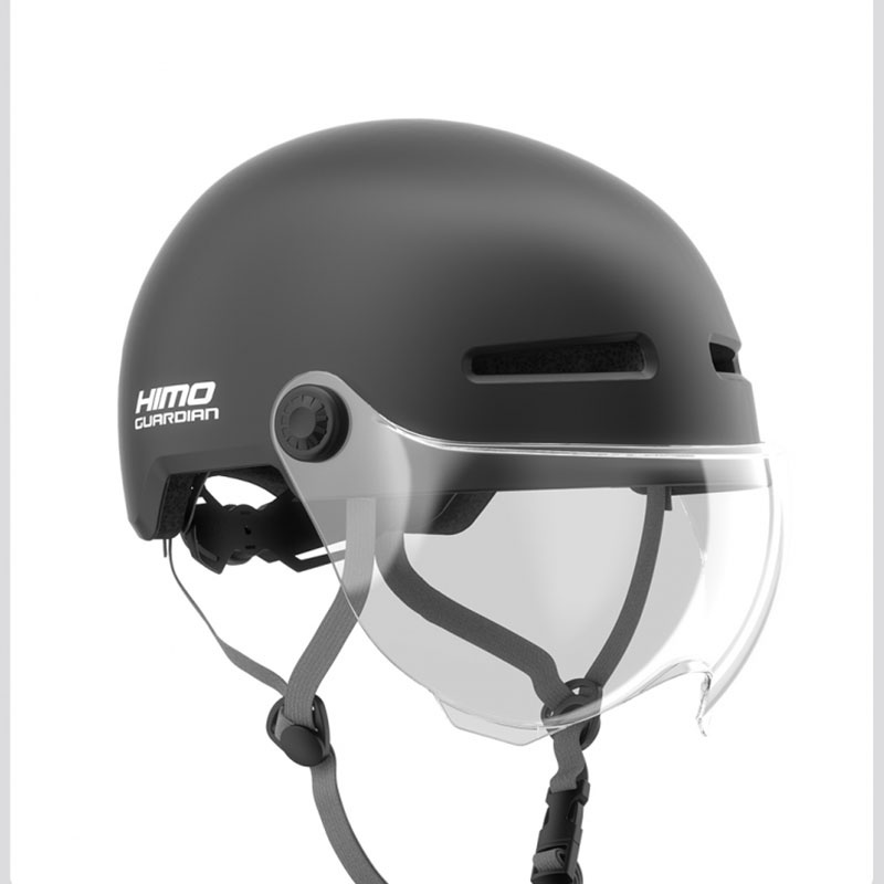 Xiaomi youpin HIMO K3 Mũ bảo hiểm xe Flash Mũ bảo hiểm an toàn có đèn cảnh báo ban đêm, Kính cường l