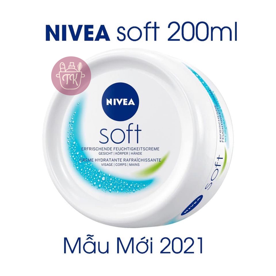 [MẪU MỚI NHẤT] Kem dưỡng Nivea Soft nội địa Đức 200ml