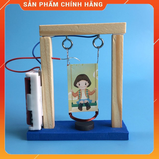 Đồ Chơi Khoa Học Tự Làm Đu Quay Điện Từ Bằng Gỗ - DIY Wood Steam