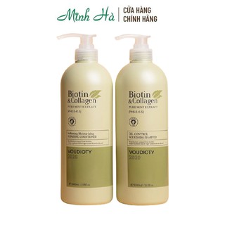 Combo 2 chai dầu gội xả Biotin Collagen Oil Control 1000ml giúp kiểm soát dầu thừa trên tóc
