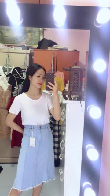 CHÂN VÁY BÒ DÀI ( kèm ảnh thật ) | BigBuy360 - bigbuy360.vn