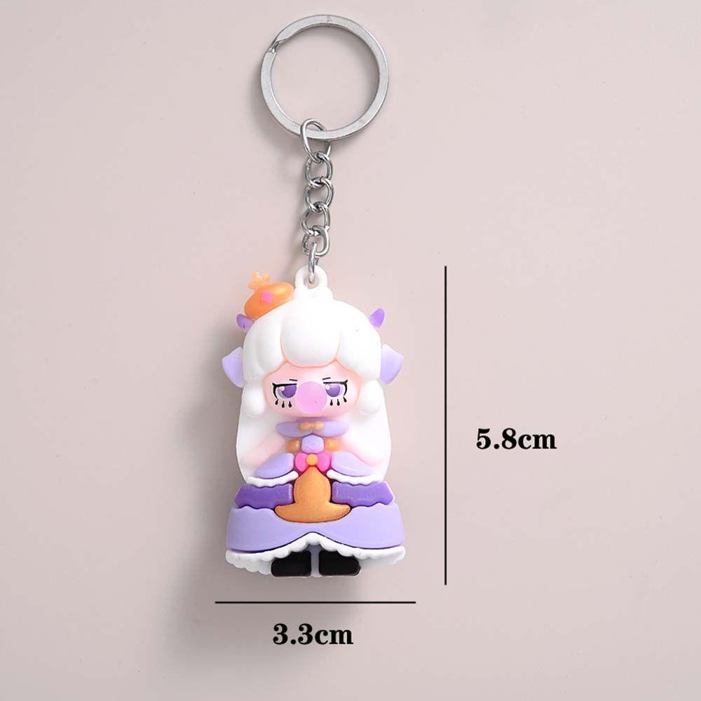 LANFY Móc Khóa Hình Cô Gái Thổi Bong Bóng Thời Trang
