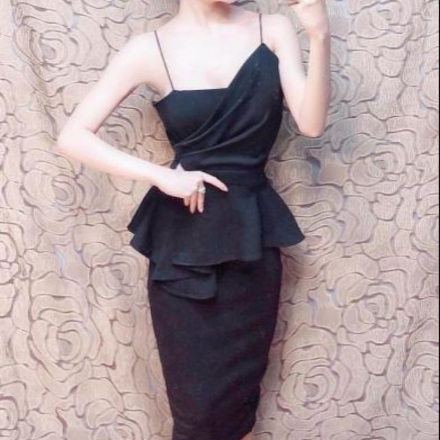 Đầm peplum 2 dây chéo sexy