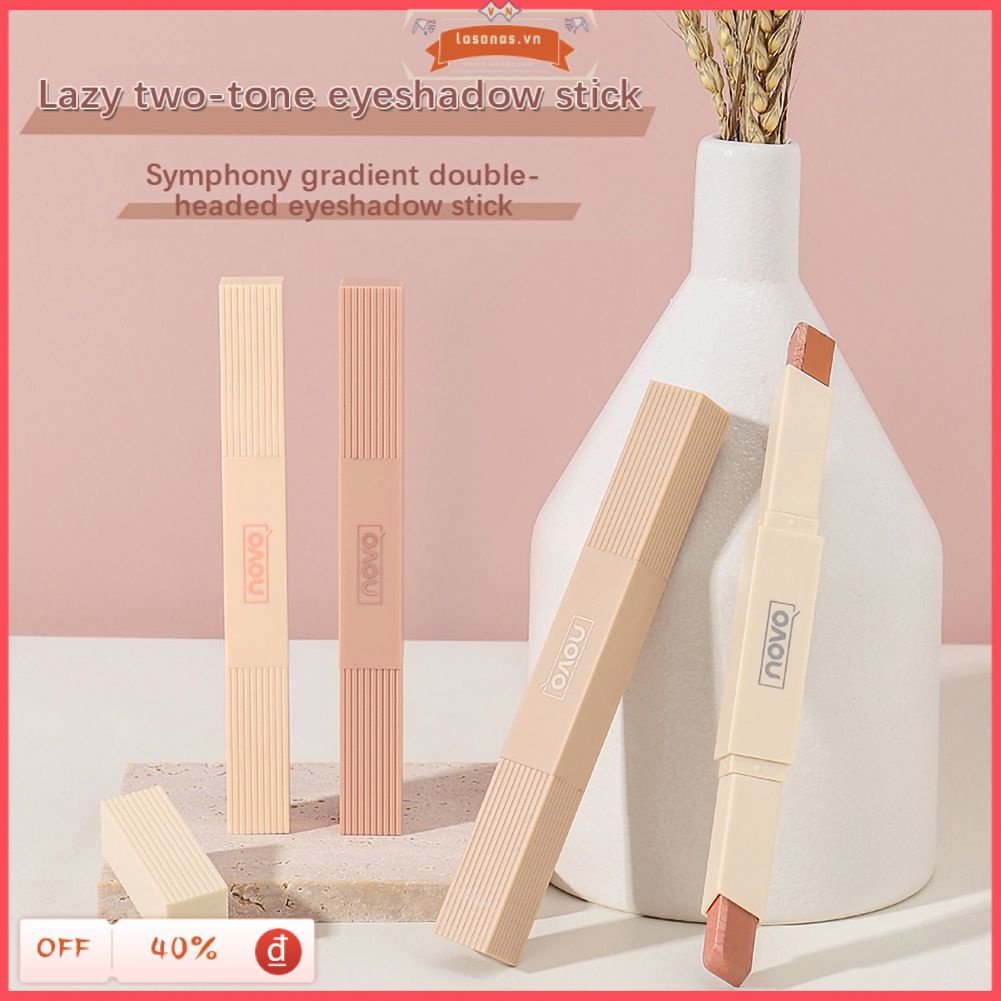 (Hàng Mới Về) Thỏi Phấn Mắt Hai Đầu Màu Sắc Tuyến Tính Ánh Ngọc Trai Không Thấm Nước