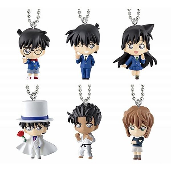 Móc mô hình chibi Conan Shinichi Ran Haibara Makoto Kid