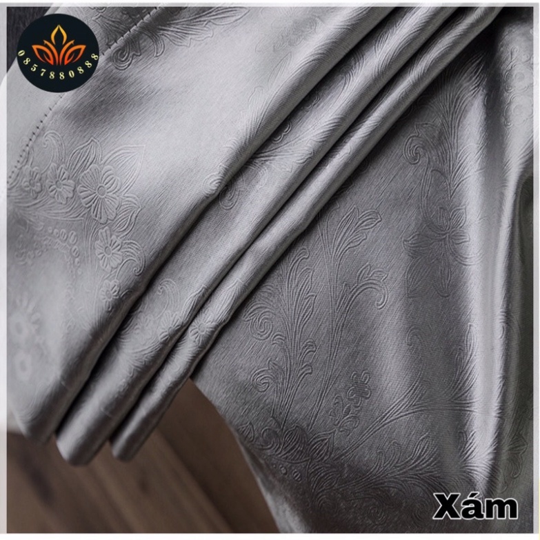 Rèm 3 lớp dệt tinh sảo , rèm vải che nắng ải gấm