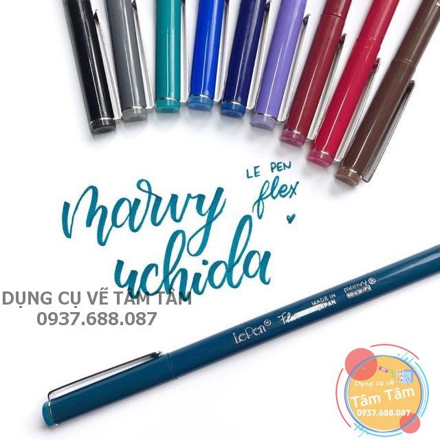 [ TÂM TÂM ]-Bút LePen Flex Đầu Brush Marvy 4800 bán lẻ theo 18 màu-