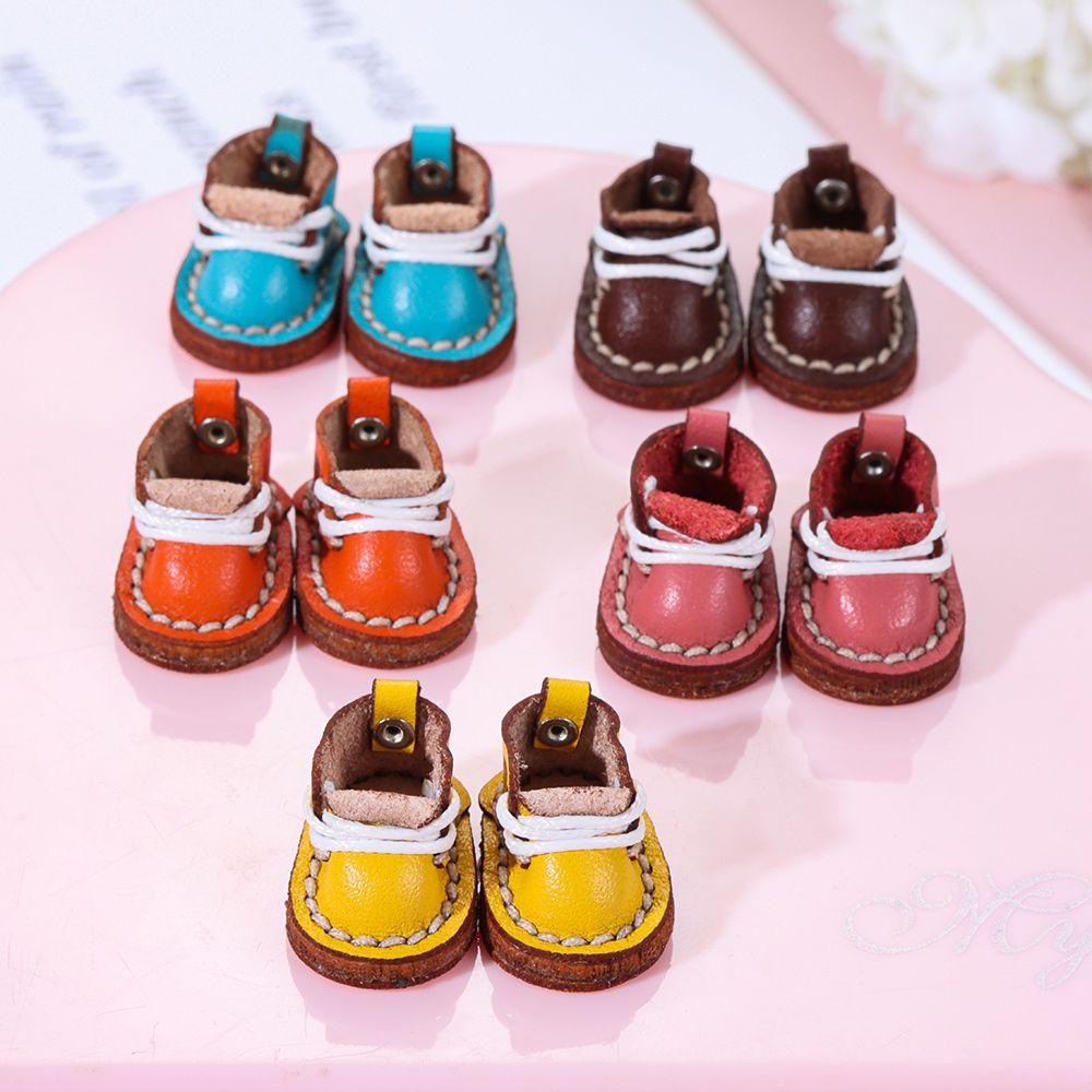 Giày Bốt Da Bò Cho Búp Bê 1 / 11 OB11 Hiện Có 5 Màu