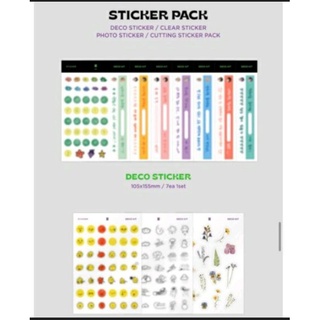 Sticker pack deco BTS 2022 hàng chính hãng - sản phẩm gồm 7 tấm mem + 3 tấm thường