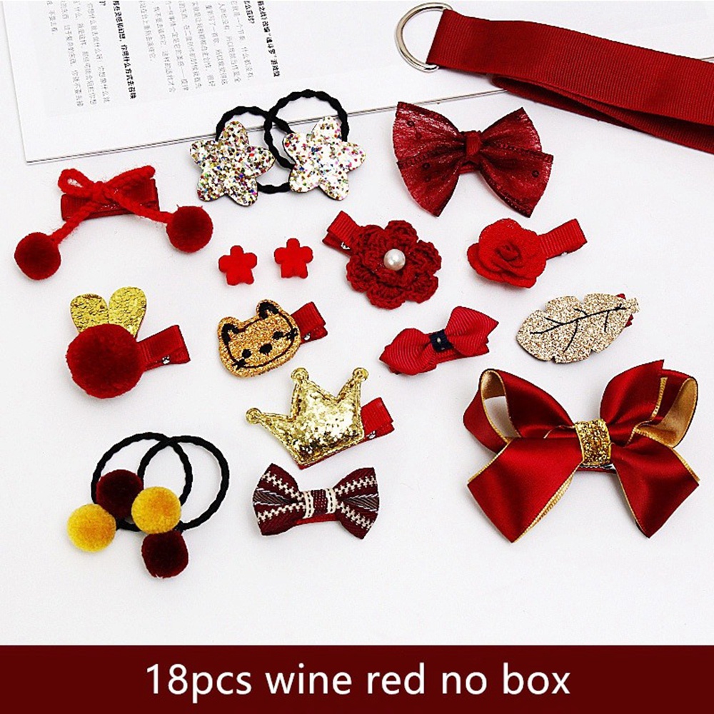 Bộ 18 Dây Cột Tóc Hình Thỏ Dễ Thương Cho Bé Gái