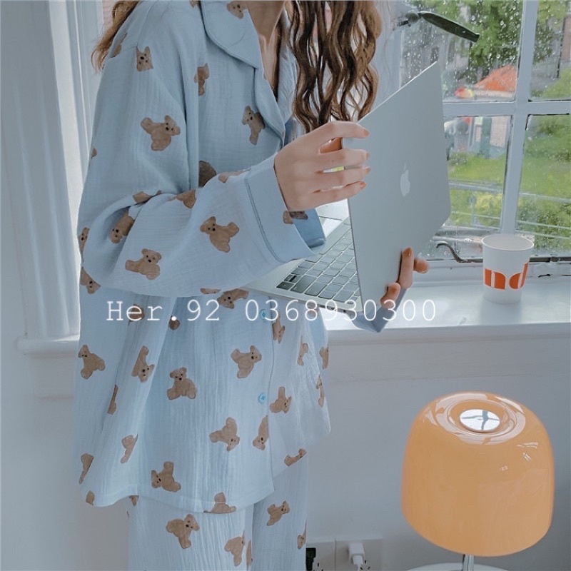 BỘ PIJAMA DÀI TAY CHẤT XÔ NHĂN HÀNG THIẾT KẾ CAO CẤP