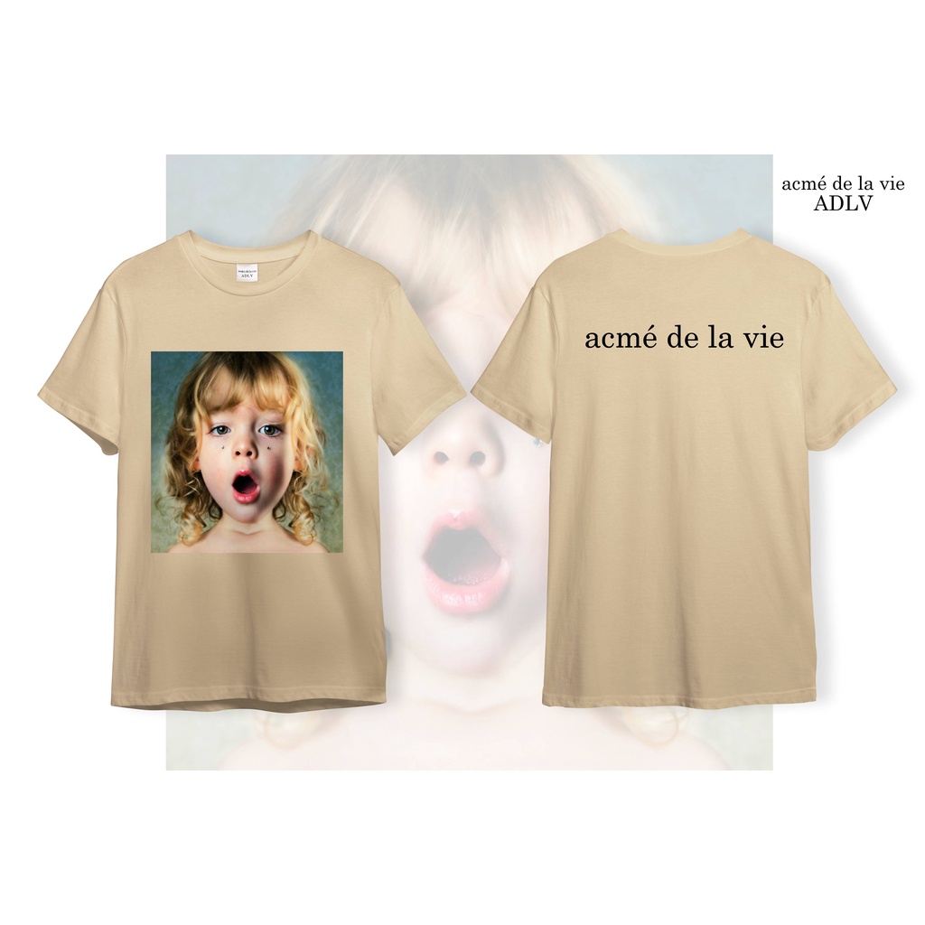 Áo ADLV Thun Cotton CAO CẤP [Vải Cotton] - Mẫu 21 - Bé Gái Tóc Xoăn Vàng