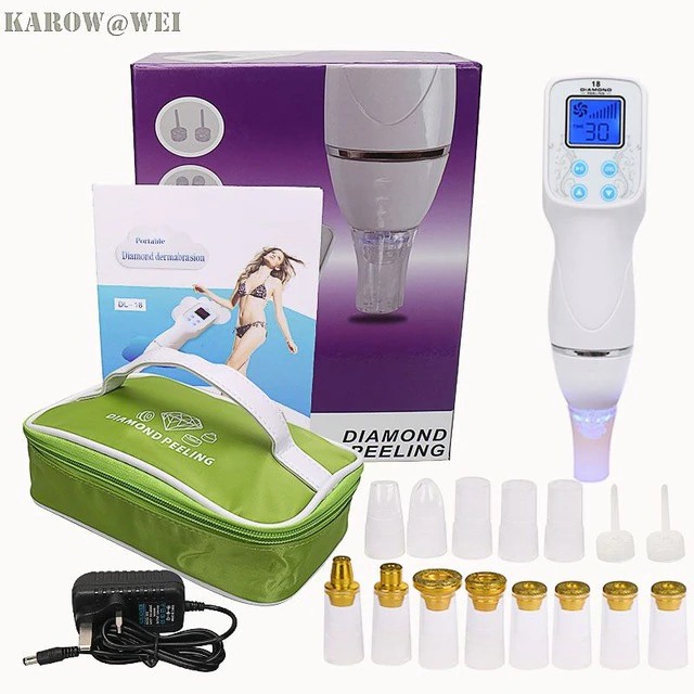 Máy hút mụn công suất lớn dùng nguồn điện 8 tốc độ DIAMOND PEELING cao cấp