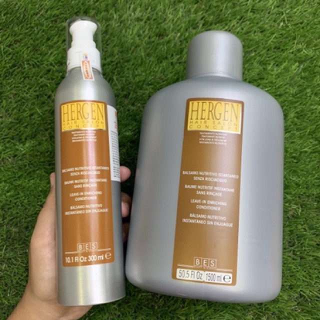 KEM DƯỠNG XẢ KHÔ BES HERGEN LEAVE IN ENRICHING 1500ML