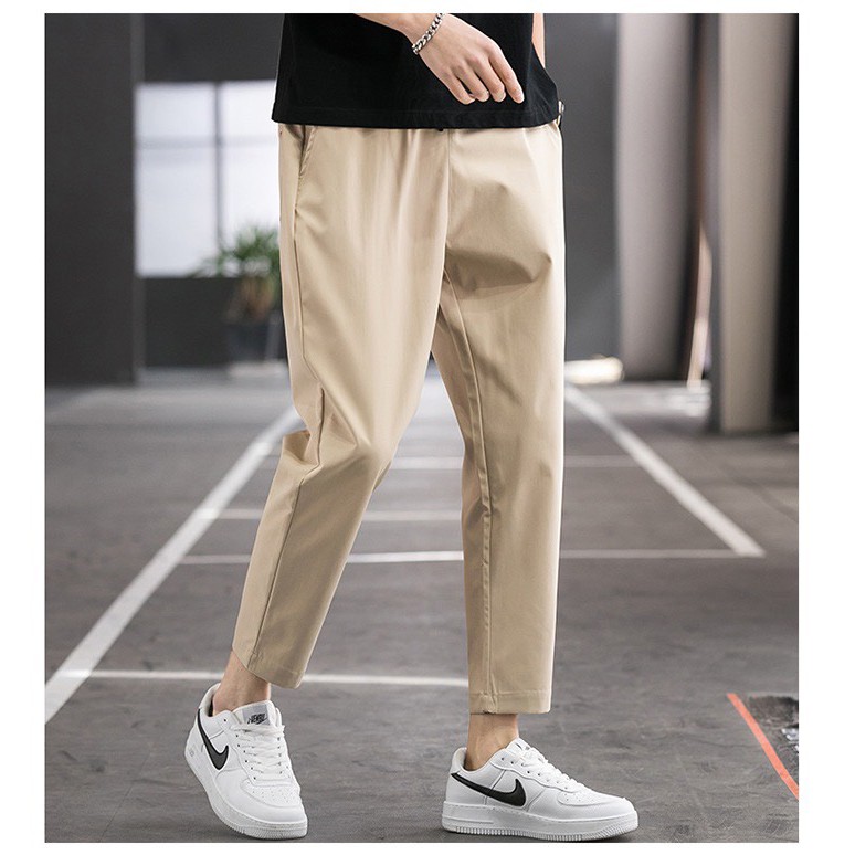 Quần Jogger Nam Nữ Trơn Ống Suôn Có Túi Sau Thời Trang Hàn Quốc LV30